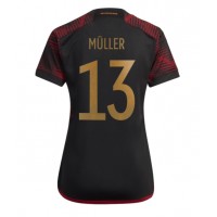 Zenski Nogometni Dres Njemačka Thomas Muller #13 Gostujuci SP 2022 Kratak Rukav